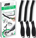 Hard Bristle Crevice Cleaning Brushes for Household use - Multifunctional Crevice Cleaning Tools for Housekeeping & Bathroom Cleaning Tools - Small Cleaning Brushes for Tight Spaces