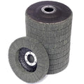 10Pcs 4.5" x 7/8" Nylon Fiber Flap Discs Angle Grinder Polishing Grinding Wheel,Scouring pad Buffing Wheels for Angle Grinder, Polishing Tools (Gray)