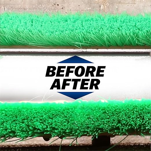 MARSHALLTOWN Wood Backed Concrete and Masonry Broom, Green Nylon, Made in The USA, 6562
