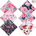 6 Pcs Thickened Glasses Cleaning Cloth Elegant Flower Design Microfiber Cleaning Cloth Multi-Colored Eyeglass Lens Cleaner Cloths for Sunglasses Camera Lenses Cell Phone LCD TV Screens