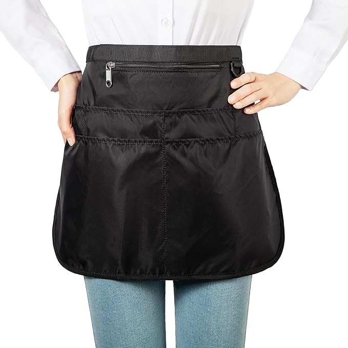 Waterproof Cleaning Apron with 7 Pockets, Cleaning Supplies for Housekeeping, Lightweight and Durable Maid Apron