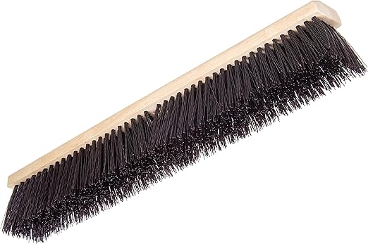 SPARTA Flo-Pac Plastic Floor Sweep, Crimped Sweep with Brace 24" for Cleaning, 24 Inches, Maroon, (Pack of 12)
