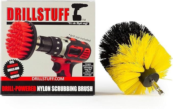Bathroom Accessories - Cleaning Supplies - Tile Scrubber - Grout Cleaner - Bathtub Cleaner - Sink Cleaning Brush - Shower Cleaner Brush - Scrub Brush - Fiberglass Cleaning Brush - Tub Scrubbing Brush