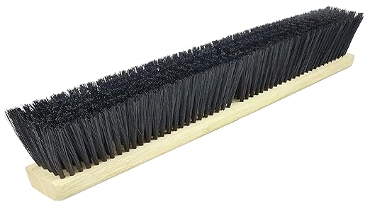 Weiler 42037 24" Block Size, Black Polypropylene Fill, Medium Sweep Floor Brush