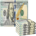 ALAZA Kitchen Towels 100 Dollar Bill Printed Dish Towels Multipurpose Reusable Dish Cloths Soft Cleaning Cloth Kitchen Accessories Set of 6,11"x11"