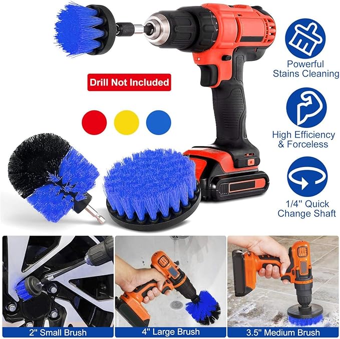 iMounTEK All Purpose Power Scrubber Cleaning Brush Combo Kit.