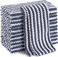Homaxy 12 Pack Kitchen Dish Cloths, Ultra Soft and Absorbent Dish Towels, Reusable Fast Drying Microfiber Cleaning Cloth, Coral Velvet Wave Design No-lint, 10 x 10 inches, Dark Grey