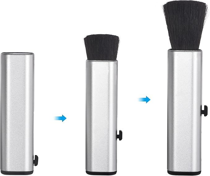 PATIKIL Keyboard Cleaning Brush, Telescopic Type Window Groove Cleaning Brush, for Laptop Computer Keyboard Window Silver