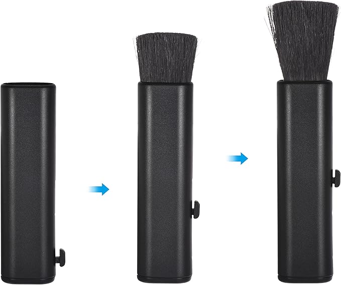 PATIKIL Keyboard Cleaning Brush, Telescopic Type Window Groove Cleaning Brush, for Laptop Computer Keyboard Window Black