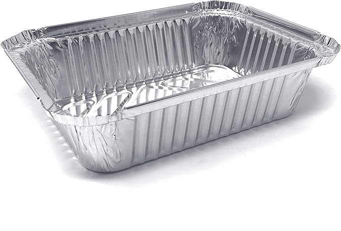 (480 Pack) Premium 1.5-LB Takeout Pans with Lids l Medium 7" x 5" x 2" l Heavy Duty Disposable Aluminum Foil for Catering Party Meal Prep Freezer Drip Pans BBQ Potluck Holidays