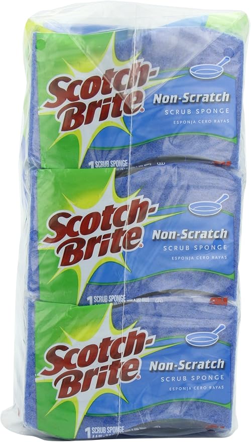 Scotch-Brite 3M Non-Scratch Scrub Sponges - 18-Count