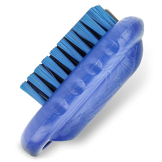 SPARTA 5 Inch Hand and Nail Brush with Stiff Polyester Bristles, Polypropylene Body, Color Coded Scrub Brush for Commercial Foodservice and Industrial Use, Blue (Pack of 12)