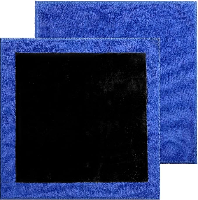2 Pack Clay Towel Auto Detailing, 12 X 12 Inch Clay Bar Towel for Auto Detailing Clays Bar Towels Cloth Auto-Detailing, Fine Grade Microfiber Clays Bars Towels for Smooth Paint Finish, DIY Detail
