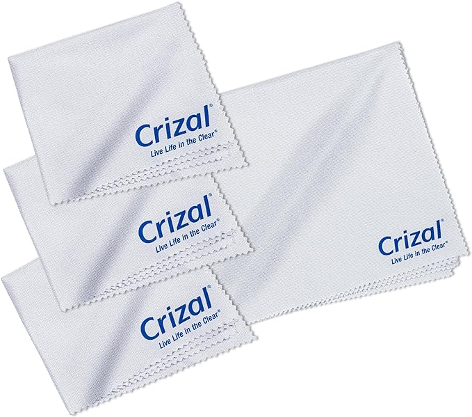Eyeglass Cleaning Cloths – 4 Pack (3 Standard + 1 Extra Large) – Designed & Tested for AR-Coated Lenses – Premium Microfiber by The AR Coating Experts