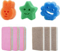 9PCS Functional Scrub Sponges Set, Dad Mom Daily Scrub Sponge for Home, Kitchen, Bathroom, Damp Dusting & All-Purpose Clean-Eco Friendly Sustainable Sponges for Dishes