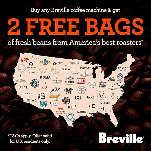Breville Barista Express Espresso Machine BES870XL, Brushed Stainless Steel