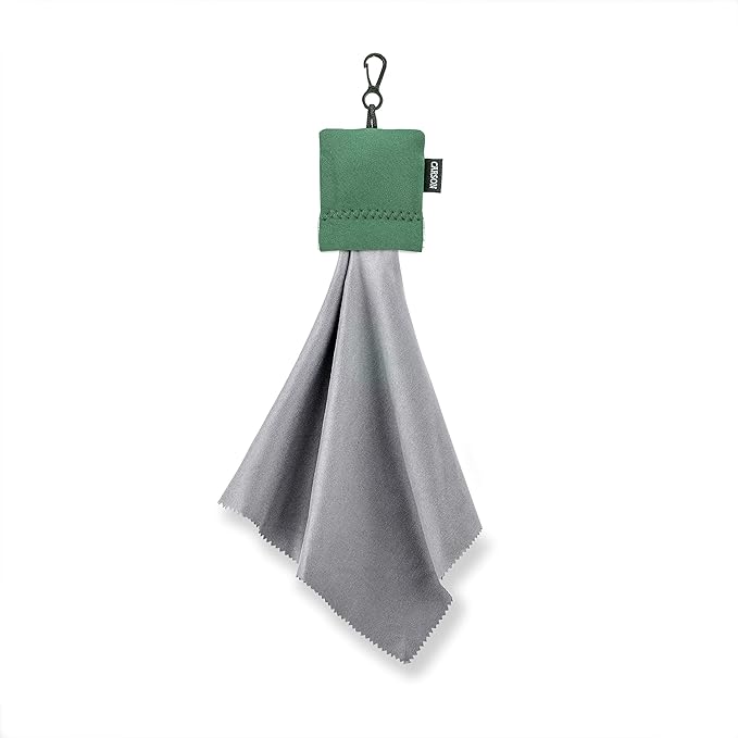 Carson Stuff-It Pro Microfiber Lens Cloth Cleaning System for Glasses, Smartphones, Tablets, Optics, Lenses, Cameras and More, 8.0'' x 8.0'' - Green (SN-80GR)