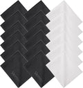 Vemiss 6 Pack Microfiber Glasses Cleaning Cloth, Wipes Lens Eyeglasses & Screens - Reusable, Portable with Keychain & Pouch - Sunglasses, Jewelry, Phone Cleaner Cloth (Color 2)