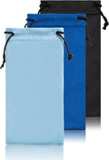 TRIUMPH VISION Soft Eyeglass Pouch 3 Pack - Pouch for glasses Microfiber Screen Cleaning Bag