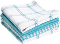 T-Fal Premium Waffle Dish Cloths: Highly Absorbent, Super Soft Long Lasting - 100% Cotton, 12"x13" Flat Waffle Dish Towel for Cleaning & Drying Dishes, (4-Pack), Breeze