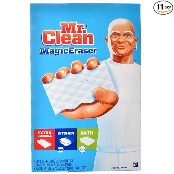 Mr. Clean Magic Eracer Extra Durable for Kitchen Bath Magic Eracer Netcount 11,, 11Count ()