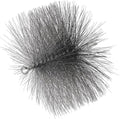PATIKIL 8" Wire Chimney Cleaning Brush, Steel Round Chimney Sweep Brush with 1/4 NPT Fitting for Cleaning Fireplace Burning Stove Tent Dryer Pipes, Silver