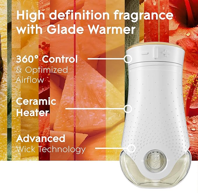 Glade PlugIns Refills Air Freshener, Scented and Essential Oils for Home and Bathroom, Hawaiian Breeze, 1.34 Fl Oz, 2 Count