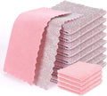 Non-Scratch Steel Wool Dishcloth - 5PC Set, Multi-Use Kitchen Scrubbers, Durable Cleaning Pads for Wet & Dry Use Grey (12pcs)