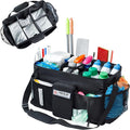 Large Cleaning Supplies Organizer-Cleaning Caddy Organizer With Handles & Shoulder Strap-Cleaning Bags for Cleaning Suppliers-Housekeepers Wearable Cleaning Tote Upgraded
