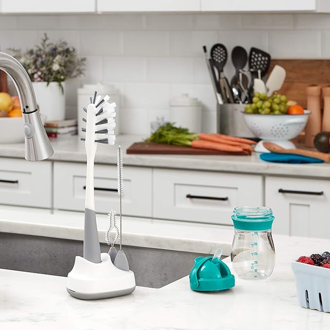 OXO Tot Water Bottle and Straw Cup Cleaning Set Brush Set - Gray