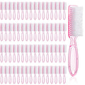 60 Pcs Nail Scrubber Brushes Bulk Handle Grip Manicure Brushes for Cleaning Fingernails Pedicure Cleaning Brush for Toes and Fingernail