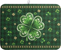 St Patrick's Day Shamrock Dish Drying Mat Green Spring Kitchen Dish Drying Pad Absorbent Dish Dryer Mat for Kitchen Countertops Microfiber Dishes Drainer Pad Dish Drying Rack Mat (18x24 in)