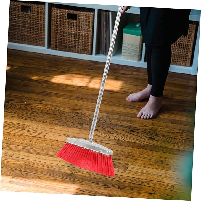 GALPADA Heavy Duty Cleaning Broom with Soft Bristles for Home and Office Gentle Floor Sweeper for Indoor Use Dust and Hair Removal for Kitchens