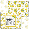 Zonon Dish Drying Mat for Kitchen Counter 16 x 24 Microfiber Absorbent Dish Drainer Rack Pads Fast Dry Mat Vintage Kitchen Decorations(Lemon)