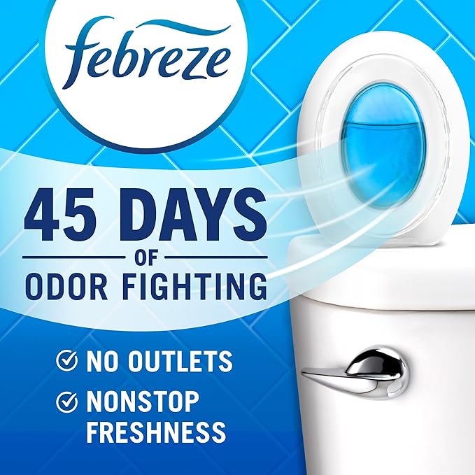 Febreze Bathroom Air Freshener, Odor-Fighting, Plug In Alternative, Air Fresheners for Home and Bathroom and Kitchen, Closet Air Fresheners, Hawaiian Aloha Scent, 4 Count