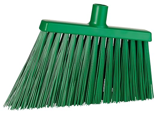 Vikan 29142 Broom,Angle Cut,Stiff,11",PP/PET,Green