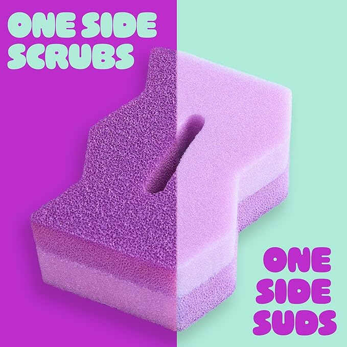 Brite by Scotch-Brite Scrub & Wipe Scrubber, 6 Pack of Scrubbers