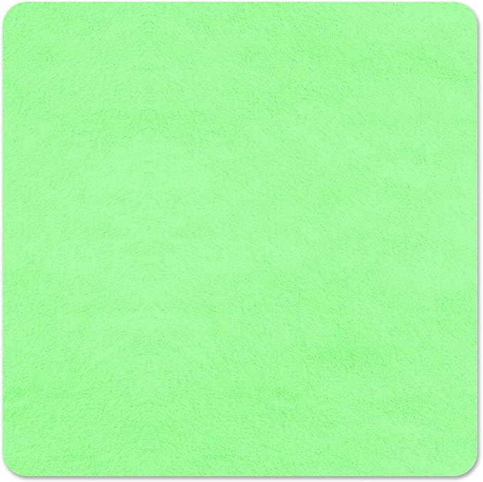 Suede Eyeglass Cloth 15.8 X 15.8 Inches Extra Large Cleaning Cloth Washable, Durable, Ultra-Fine High-Tech Quality Material for Eyeglasses, Lenses, Electronics and Screens, Car Mirrors Green