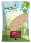 Food to Live Gluten Free Organic Whole Grain Sorghum, 10 Pounds - Non-GMO White Groats. Raw Milo Seeds. Vegan, Bulk Broom-corn. Durra is Great for Making Flour and Popped Jowar Dhani. Made in USA