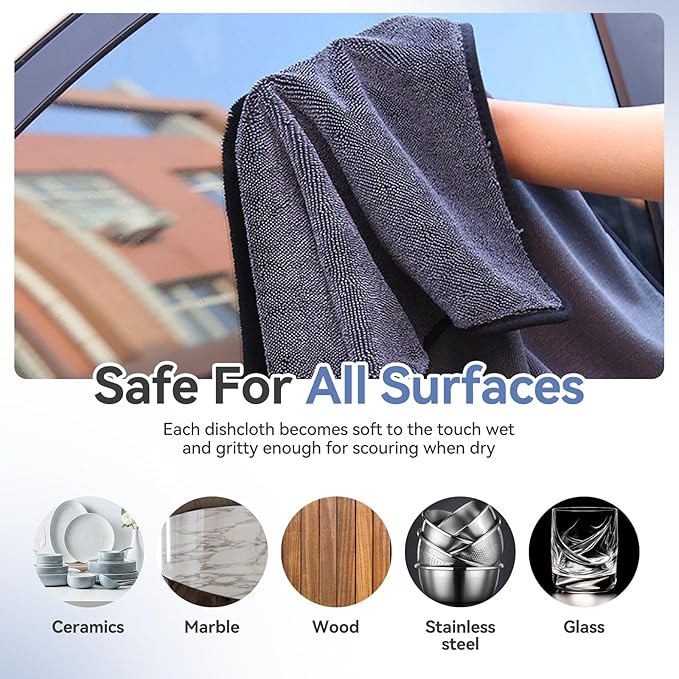 Shower Cleaning Cloth - 1pcs Super Absorbent Microfiber Bath Towels for Effortless Cleaning of Windows, Bathroom, Car & Home Toilet - Must-Have!(23.6x35.4in)