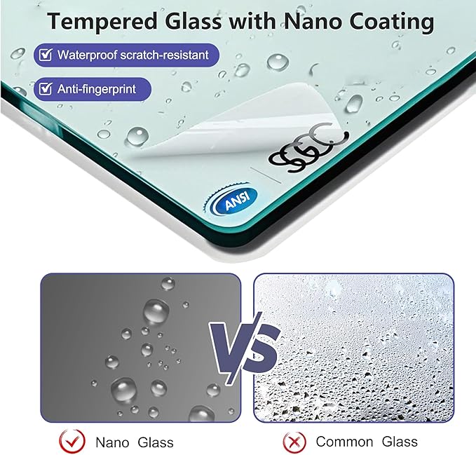 Frameless Sliding Shower Door 56–60" W x 76" H, 5/16" Tempered Glass with Dual-Sided Easy to Clean Coating, Shower Glass Door with SUS304 Stainless Steel Hardware & 20" Towel Rack, Bright Chrome