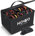 HOOVO Lipo Bag, Fireproof and Explosionproof LiPo Battery Bags - Large Capacity LiPo Guard Safe Pouch Adjustable for 10 - Cell LiPo Storage & Charge (10.6"x 6.7" x 6.7")