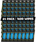Fortress Electronic Wipes (25 ct, Pack of 64) To-Go Tech Wipes for Screens, Phones, Keyboards, TV Monitors, Computer Screens, and More [Travel Size] Skin-Safe