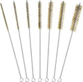 7Pcs Wire Tube Brushes Set,Brass Bottle Brush ,12" Long Wire Bore Brushes for Deep Cleaning Pipes,Tubes,Narrow Spaces, Engine Parts, Home Brew(1/4"-1" Sizes)