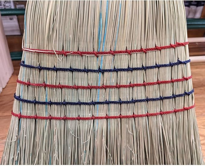Lehman's Amish-Made Barn Broom - Large Authentic Corn Straw Broom with Hardwood Handle, Natural, 57 inches