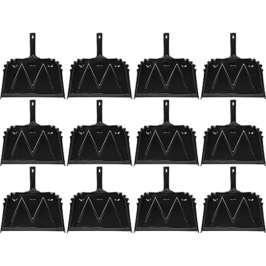 Genuine Joe Heavy-Duty Metal Dustpan (Pack of 12)