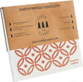 SUPERSCANDI 5 Pack Swedish Dishcloths for Kitchen - 100% Biodegradable & Compostable Reusable Paper Towels Washable, Food-Safe & Without Plastic - Dish Rags Suitable for Any Surface, Artdeco Coral