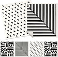 6 Pack Swedish Dishcloths for Kitchen - Reusable Dish Cloths for Washing Dishes Absorbent Cute Funny Kitchen Towels Cleaning Sponge, Line Drawing