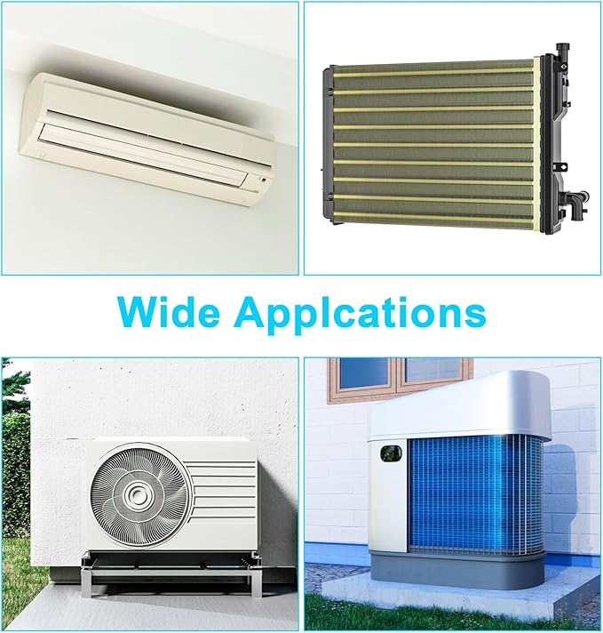 AC Fin Comb, 3-in-1 Set Coil Brush HVAC, Multi-Purpose Coil Cleaning Brush for Air Conditioner Condenser & Evaporator Radiator Maintenance
