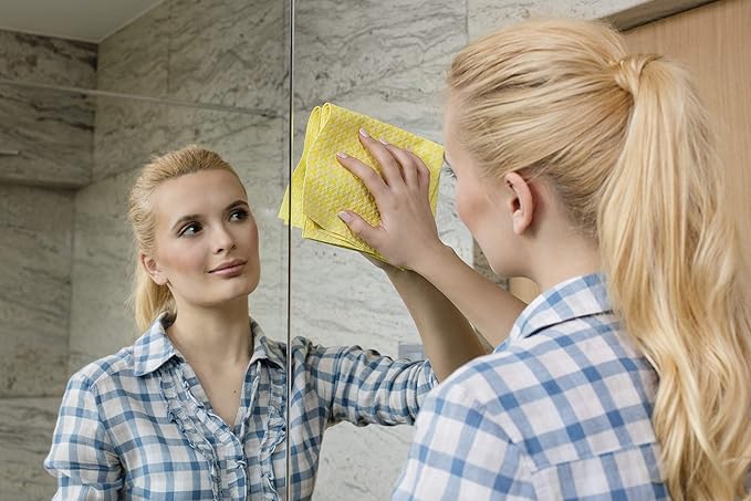 Vileda Actifibre Cloth for Cleaning Glass – Yellow